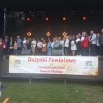 Dożynki powiatowe 2022 - działkowcy na scenie