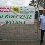Dzień Działkowca 2022 - baner witający działkowców na wydarzeniu