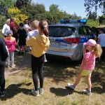 Dzień Dziecka 2023 w Pile na ROD im. 40-lecia WP - radiowóz