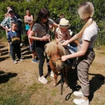 Dzień Dziecka 2023 na ROD im. 40-lecia WP - dziecko na kucyku