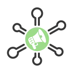 ROD im. 40-Lecia WP w Pile - ikona megafonu w kółku