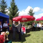 Jubileusz 30-lecia działalności ROD im. 40-lecia WP w Pile - wręczanie nagrody