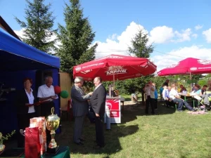 Jubileusz 30-lecia działalności ROD im. 40-lecia WP w Pile - wręczanie nagrody