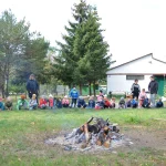 Wizyta przedszkola Bajka - ognisko